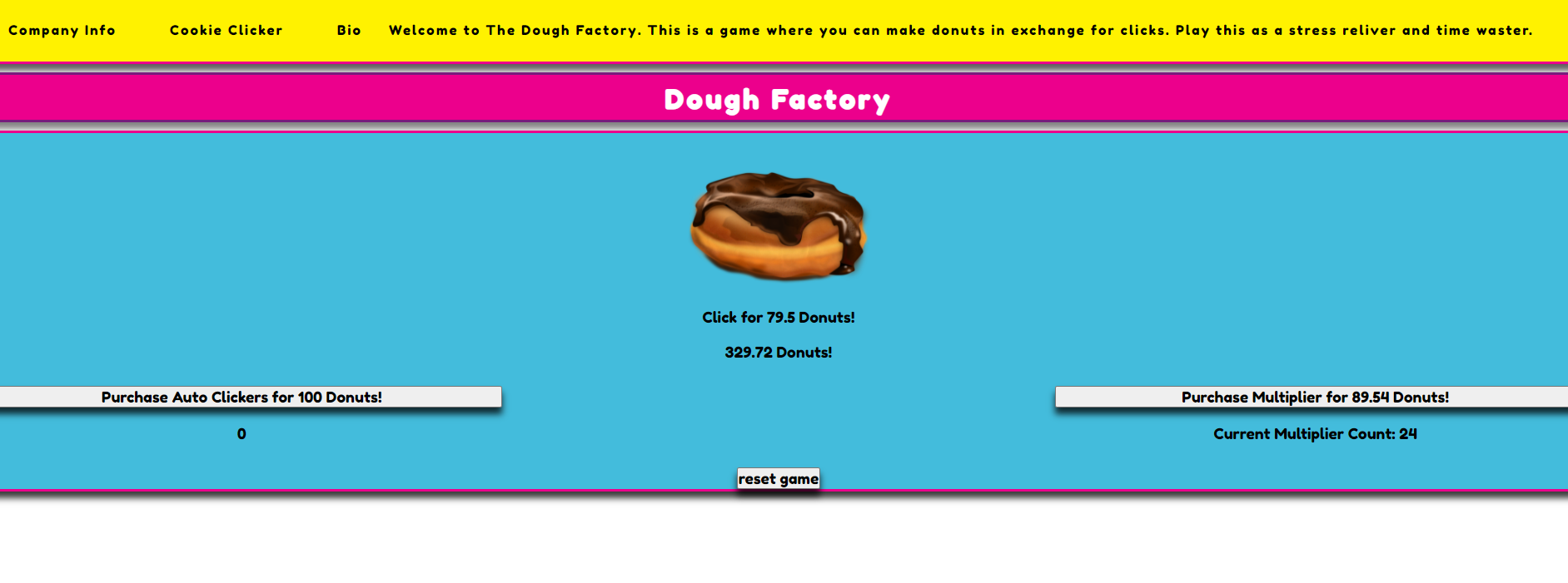 Screenshot of Donut Maker